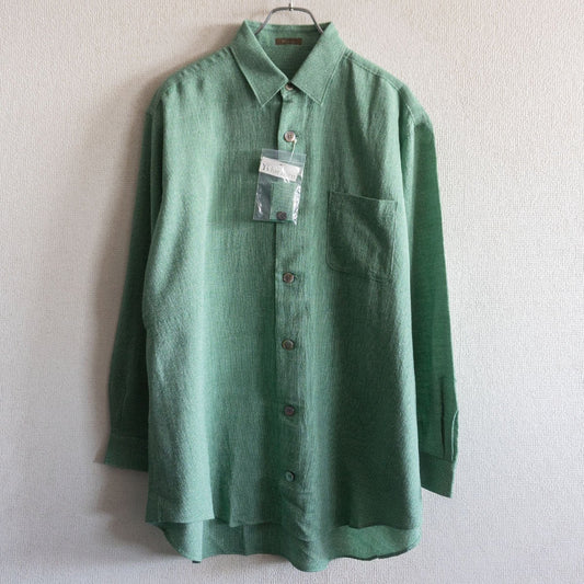 Y's for men Wool Rayon Oversized Shirt Green Size XL