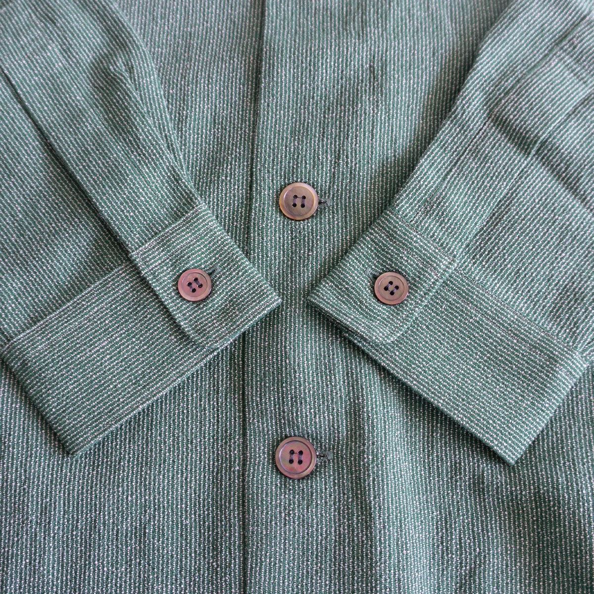 Y's for men Wool Rayon Oversized Shirt Green Size XL