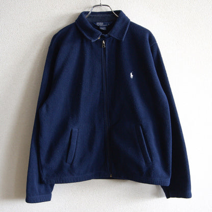 POLO RALPH LAUREN 90s Fleece Swing Top Jacket Navy Size L
