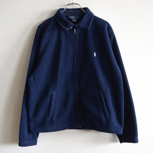 POLO RALPH LAUREN 90s Fleece Swing Top Jacket Navy Size L