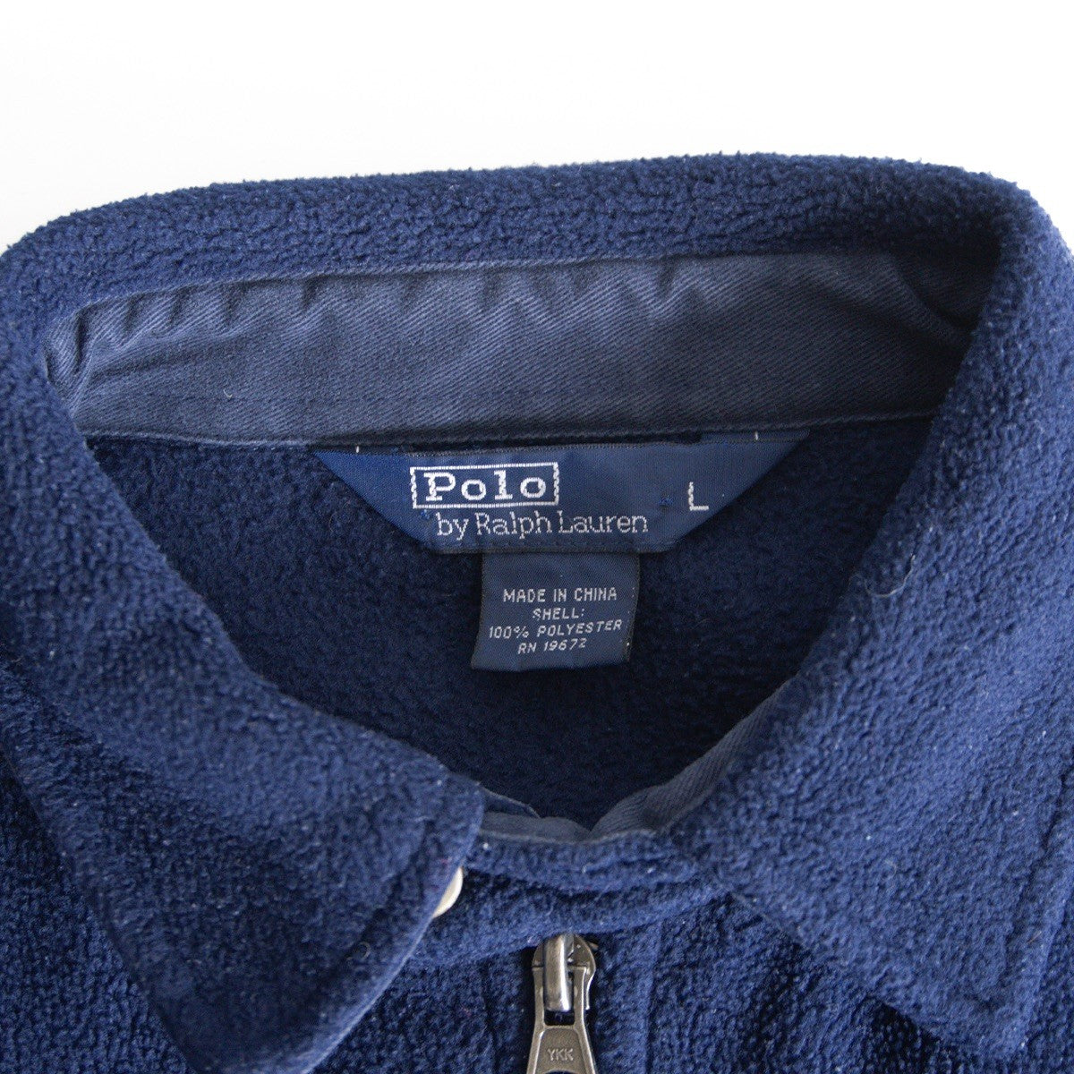 POLO RALPH LAUREN 90s Fleece Swing Top Jacket Navy Size L