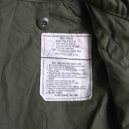 US ARMY 70s M-65 3rd Field Jacket Size SMALL-REGULAR