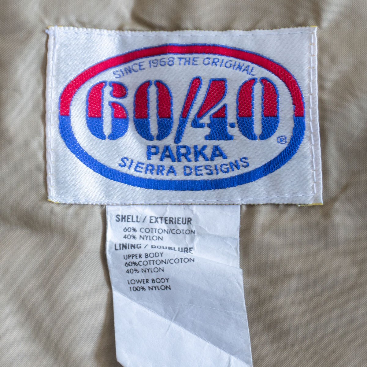 Sierra Designs USA Made 60/40 Cloth Mountain Parka Size L