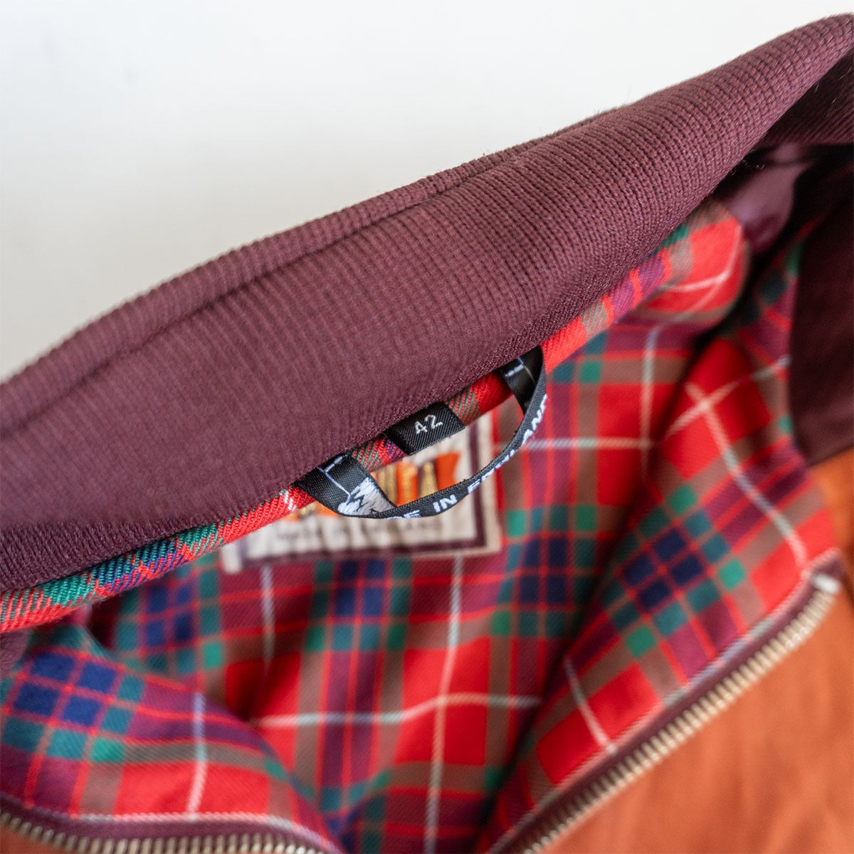 BARACUTA G4 Driving Coat Orange Made in England Size XS