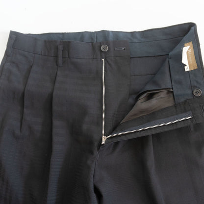 Y's for men 90s Wool 2-Tuck Jacquard Check Slacks Size 32