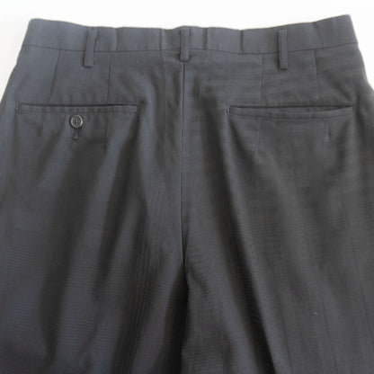 Y's for men 90s Wool 2-Tuck Jacquard Check Slacks Size 32