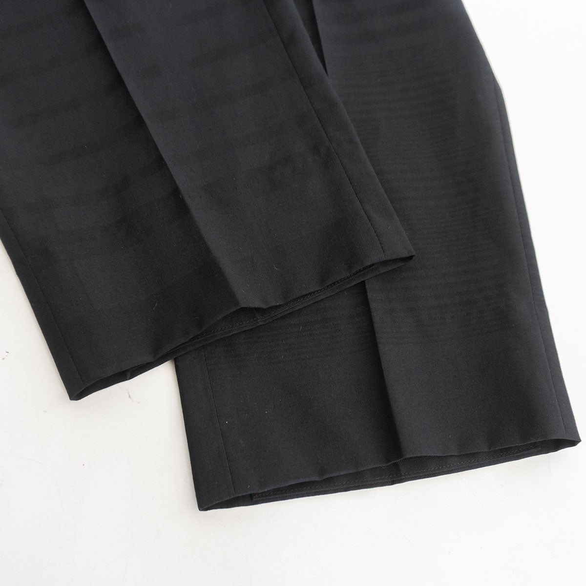 Y's for men 90s Wool 2-Tuck Jacquard Check Slacks Size 32