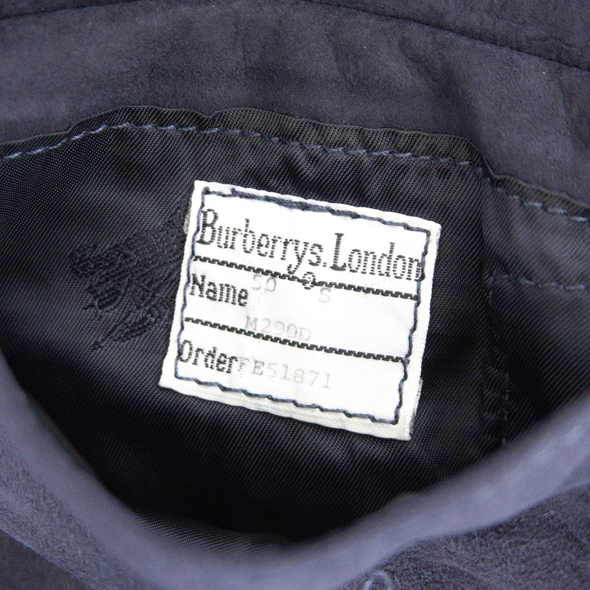 BURBERRYS 80s Suede Bal Collar Jacket Nova Check Size XL