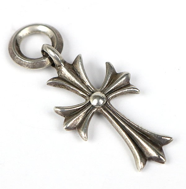 CHROME HEARTS Tiny CH Cross Pendant Charm Silver 925