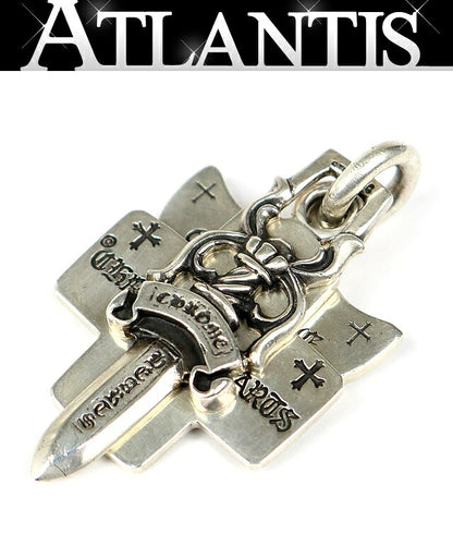 CHROME HEARTS Three Trinkets Pendant Charm Silver