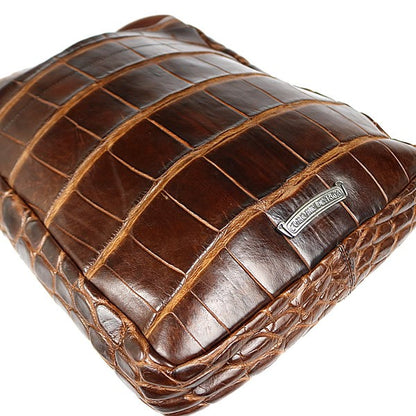CHROME HEARTS Alligator Dagger ZIP Shoulder Bag Brown