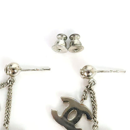CHANEL Coco Mark Cambon Earrings Silver