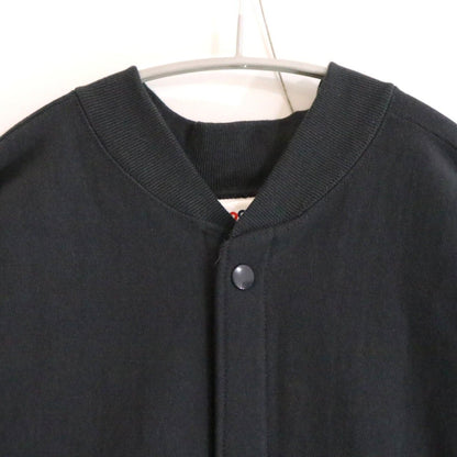 2Sides Snap Button Sweat Cardigan Gray Sweatshirt Size M