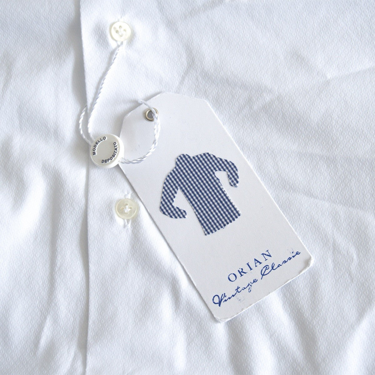 ORIAN Cotton Shirt White Size 38-15