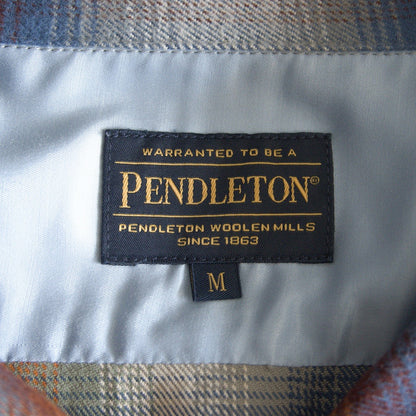 PENDLETON Open Collar Cotton Ombre Boxy Shirt Size M