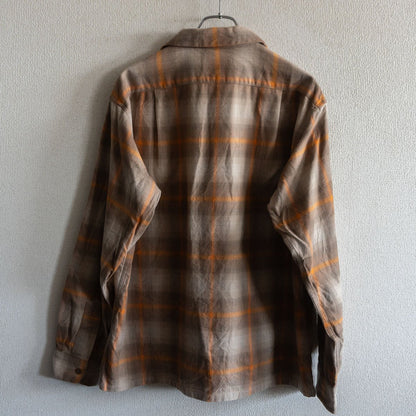 PENDLETON Open Collar Cotton Ombre Shirt Size M