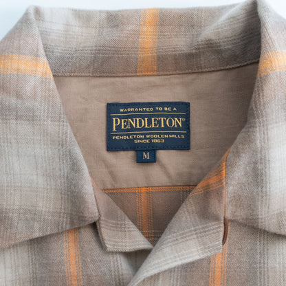 PENDLETON Open Collar Cotton Ombre Shirt Size M