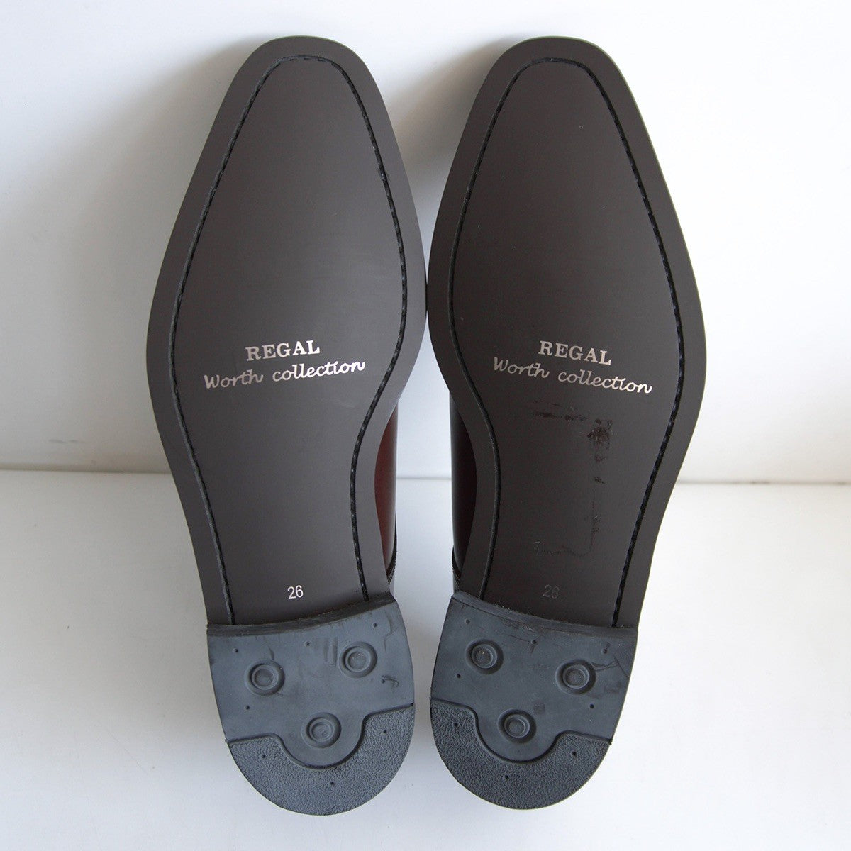 REGAL worth collection Monk Strap Leather Shoes Size 8