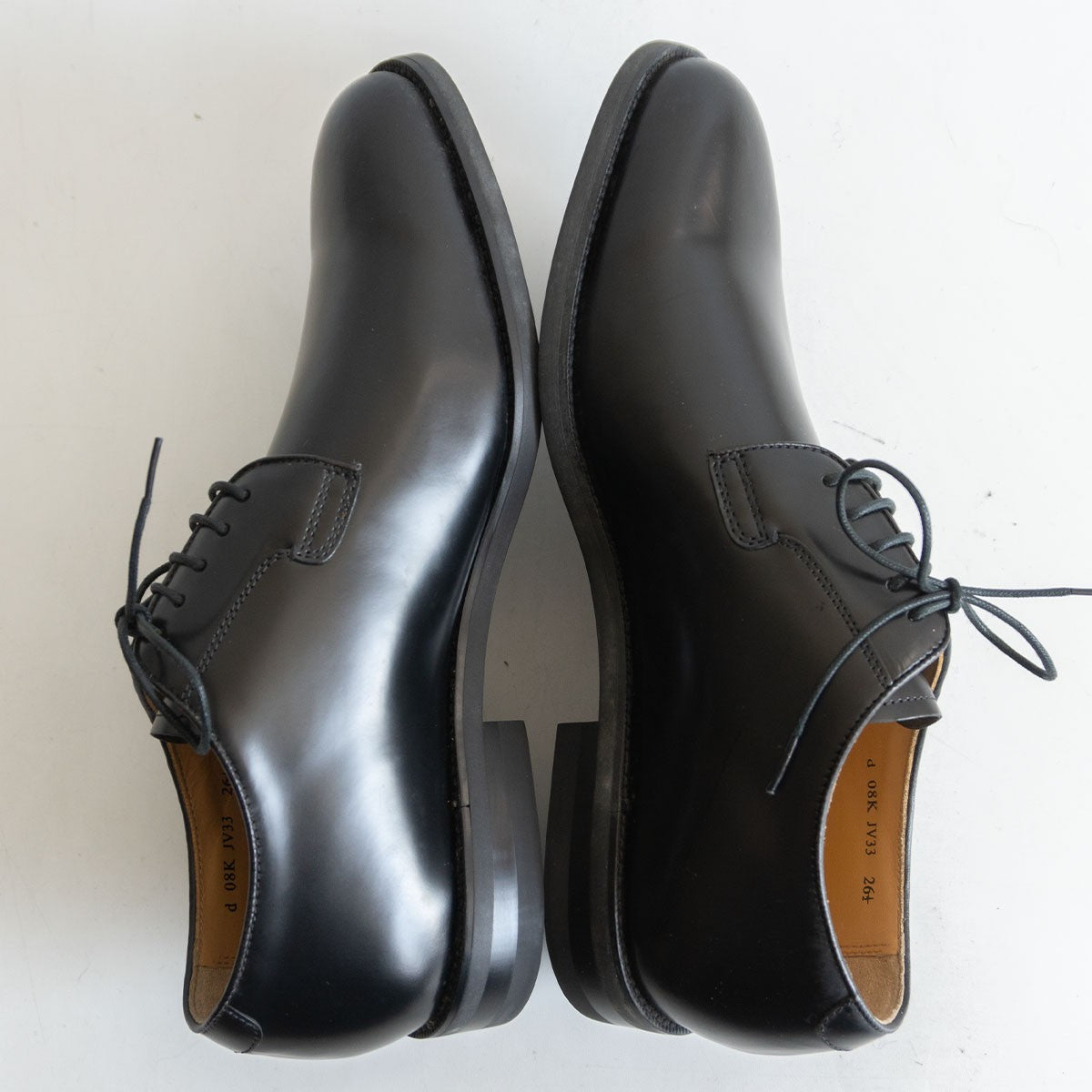 REGAL Plain Toe Leather Shoes Black Size 8.5