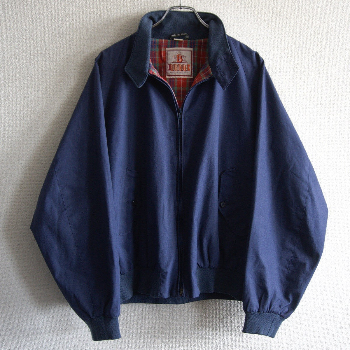 BARACUTA OPTI Zip G9 Harrington Jacket Navy Made in Size S