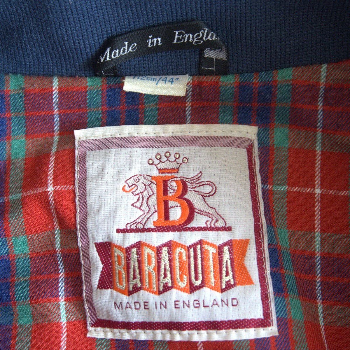 BARACUTA OPTI Zip G9 Harrington Jacket Navy Made in Size S