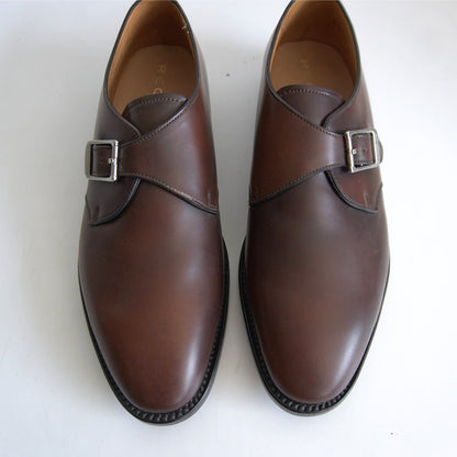 REGAL Cordovan Monk Strap Leather Shoes Size 8