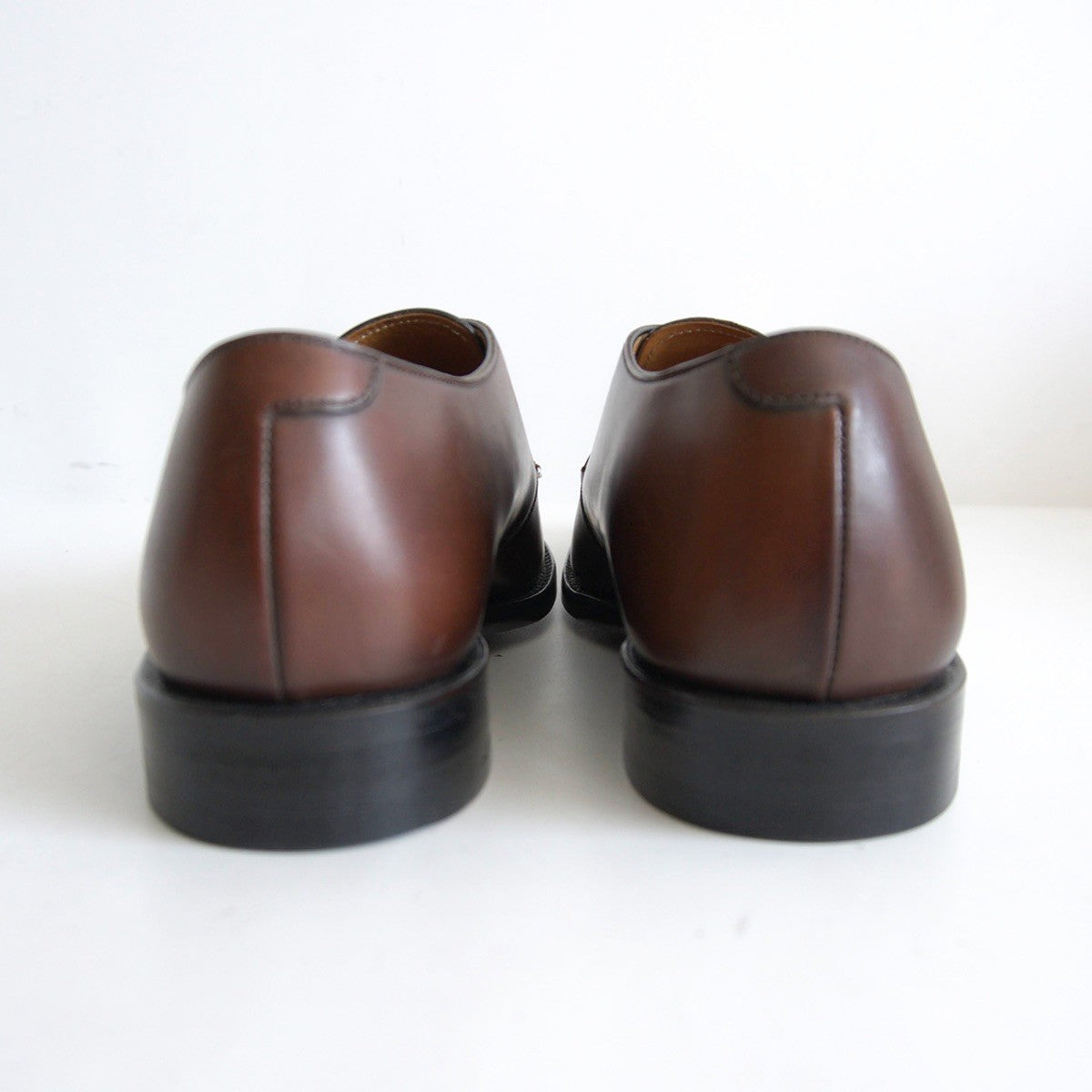 REGAL Cordovan Monk Strap Leather Shoes Size 8