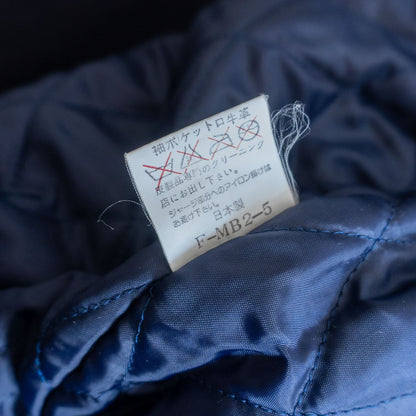 VAN JAC Wool Leather Varsity Jacket Patch Size M