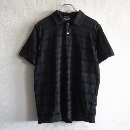 COMME des GARCONS HOMME 00s Sheer Stripe Polo Size M