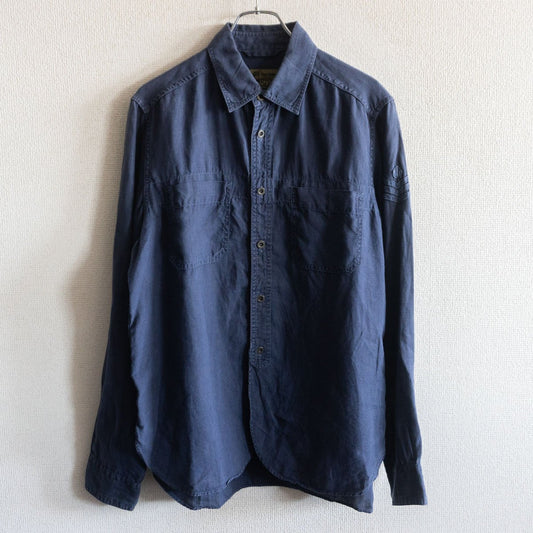NIGEL CABOURN Linen Work Shirt Size L