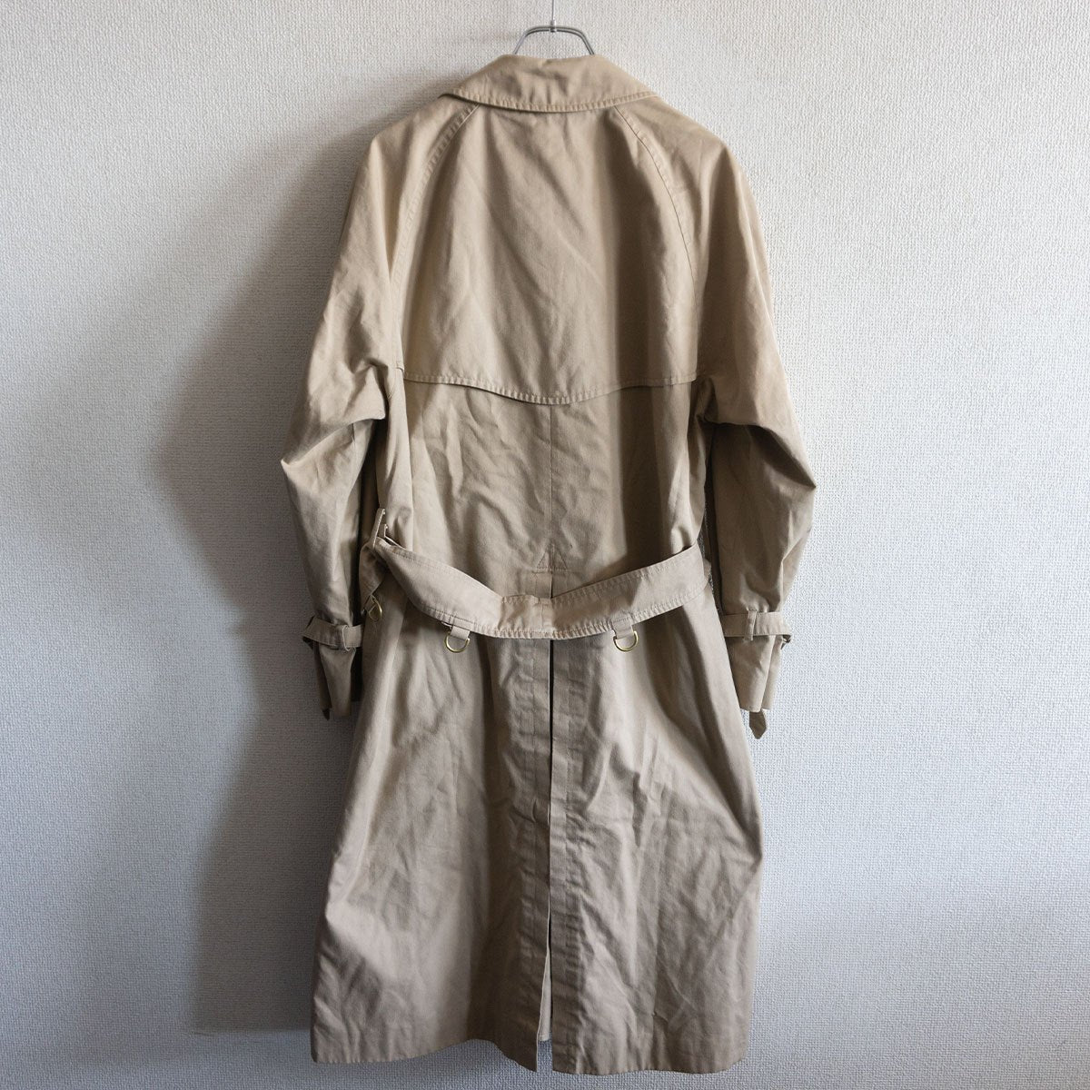 GRENFELL 80s Cotton Twill Trench Coat Beige Size 36