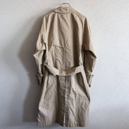 GRENFELL 80s Cotton Twill Trench Coat Beige Size 36