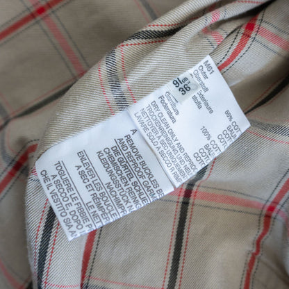GRENFELL 80s Cotton Twill Trench Coat Beige Size 36