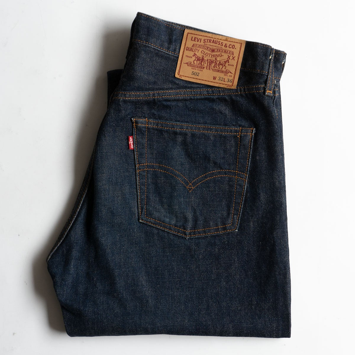 LEVI'S 502-XX Big E Rigid Denim Pants Size 32×36