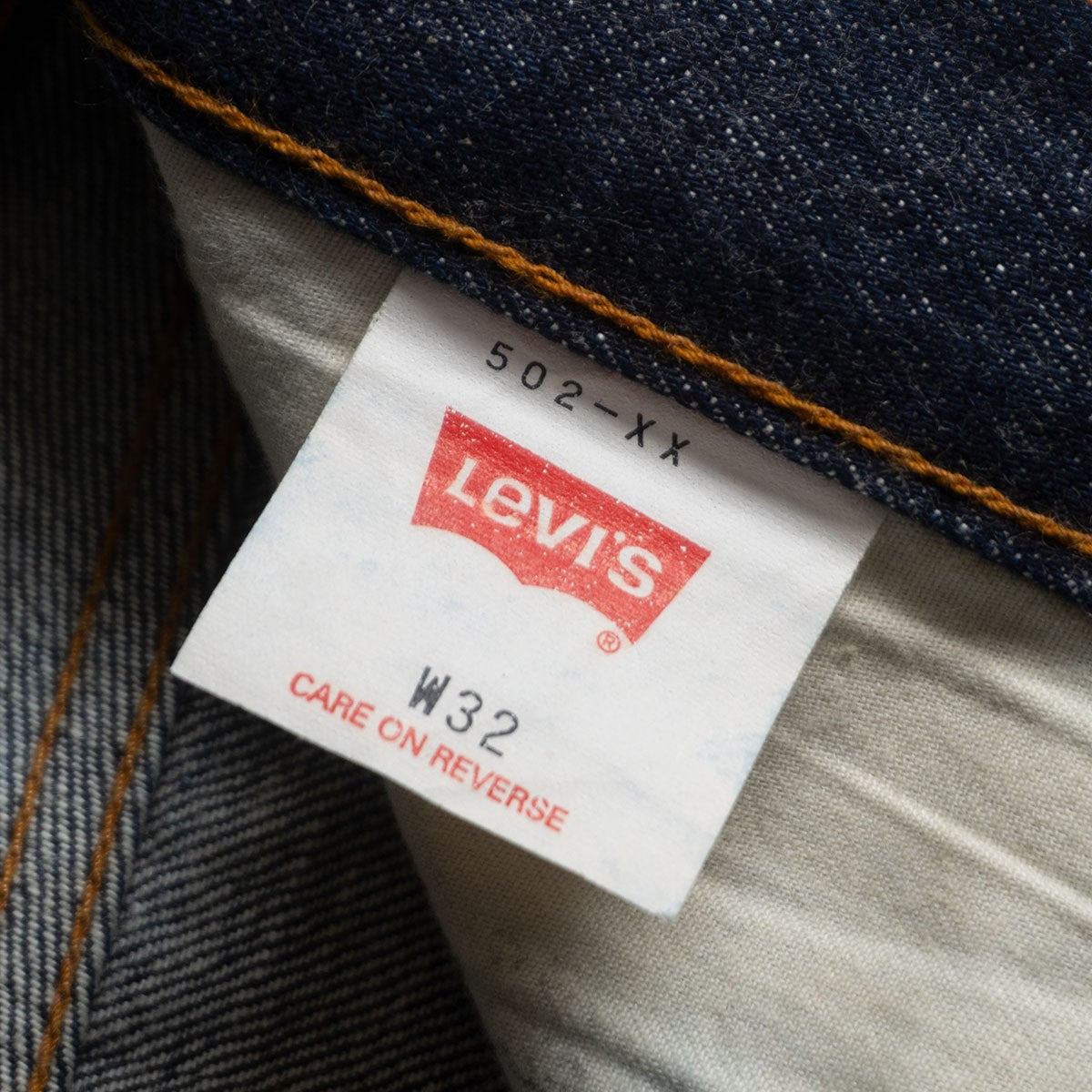 LEVI'S 502-XX Big E Rigid Denim Pants Size 32×36