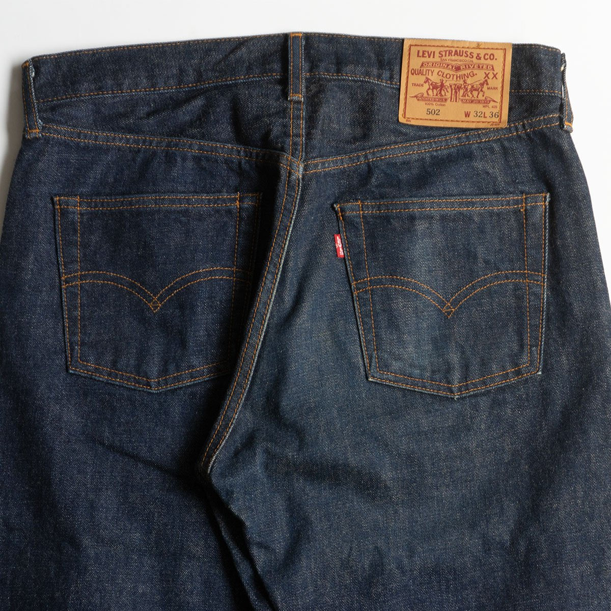 LEVI'S 502-XX Big E Rigid Denim Pants Size 32×36
