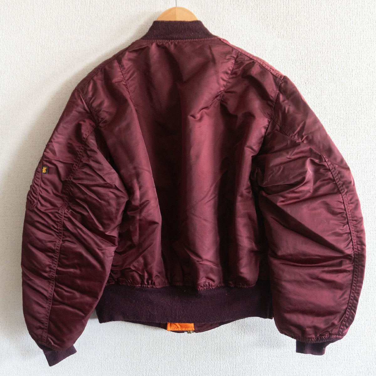 ALPHA INDUSTRIES 90s USA Made MA-1 Nylon Flight Size L