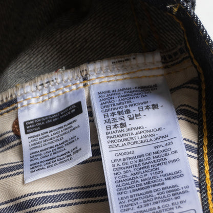 LEVI'S VINTAGE CLOTHING 44501 S501XX Big E Denim Size 36×34