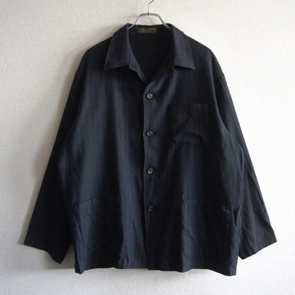 Y's for men Archive Wool Rayon Herringbone Shirt Size XL