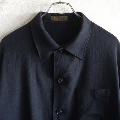 Y's for men Archive Wool Rayon Herringbone Shirt Size XL