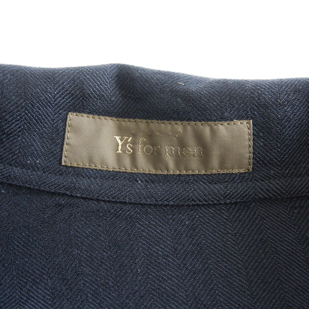 Y's for men Archive Wool Rayon Herringbone Shirt Size XL