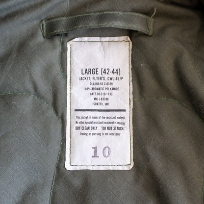 US ARMY USAF 90s CWU-45/P Flight Jacket Size L