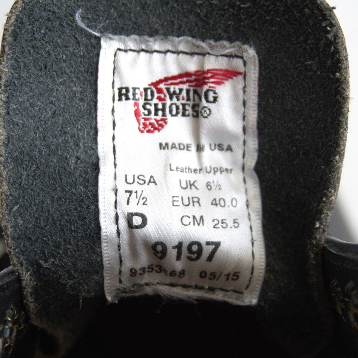 REDWING 9197 Postman Leather Boots USA Made Size 7.5D