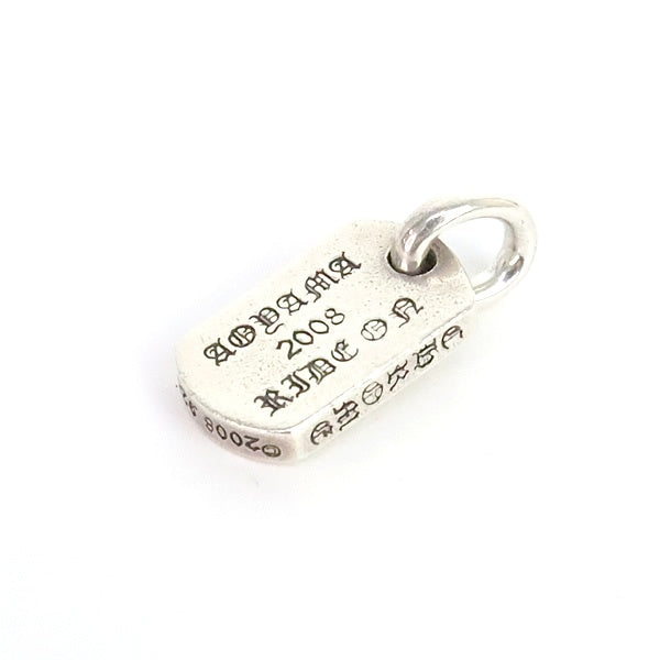 CHROME HEARTS RS Cross Tiny Dog Tag Pendant SV925 Silver