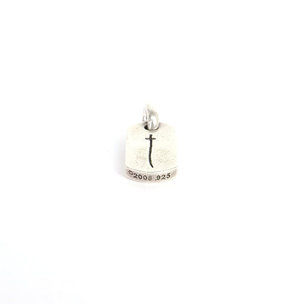 CHROME HEARTS RS Cross Tiny Dog Tag Pendant SV925 Silver