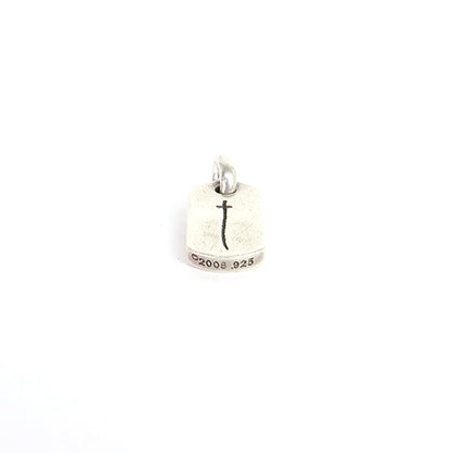 CHROME HEARTS RS Cross Tiny Dog Tag Pendant SV925 Silver
