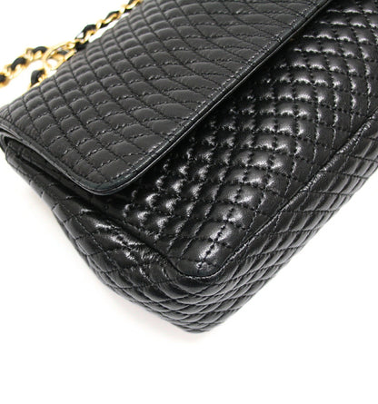 BALLY Quilted Double Flap Chain Bag Black
