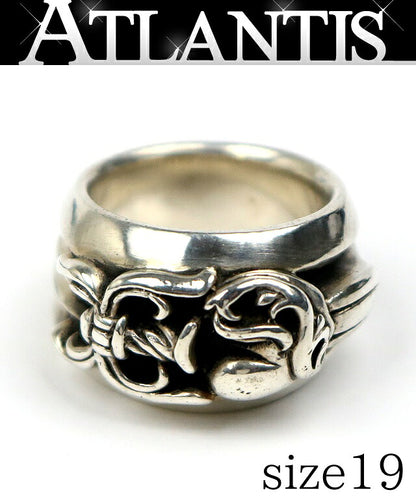 CHROME HEARTS Dagger Heart Ring Silver 925 Size JP 19