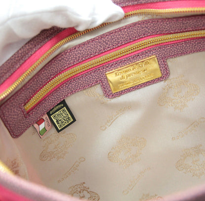 Orobianco Pink Nylon 2-Way Tote Bag