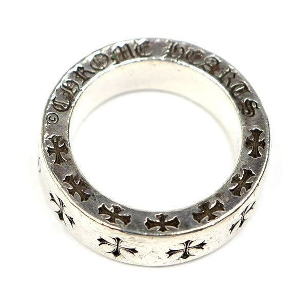 CHROME HEARTS 6mm Forever Spacer Ring Silver 925 Size JP 8